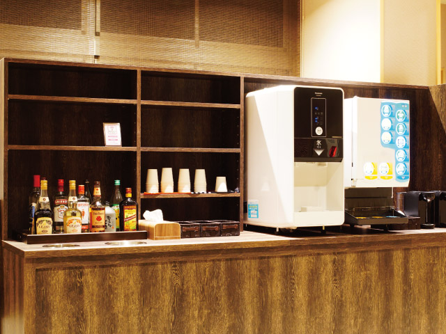 憩い処七宝のドリンクカウンター